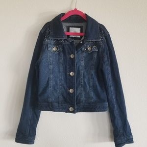 Girls Justice Denim Jacket Size 8/10